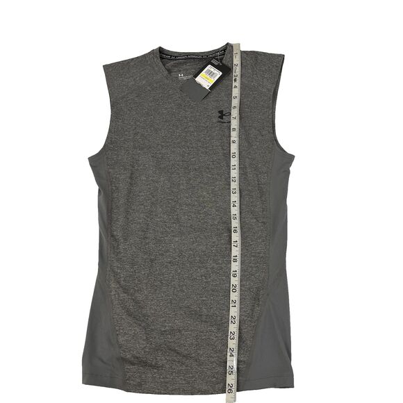 New Mens Under Armour Compression Short Sleeve Tank Top Size Medium Workout Gym - Picture 5 of 8